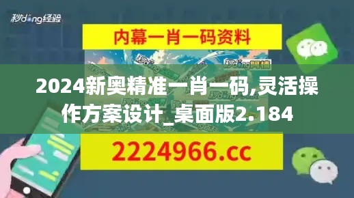 2024新奥精准一肖一码,灵活操作方案设计_桌面版2.184