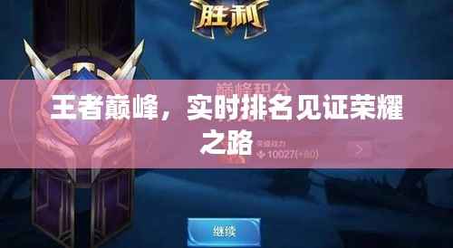 王者巅峰,实时排名见证荣耀之路