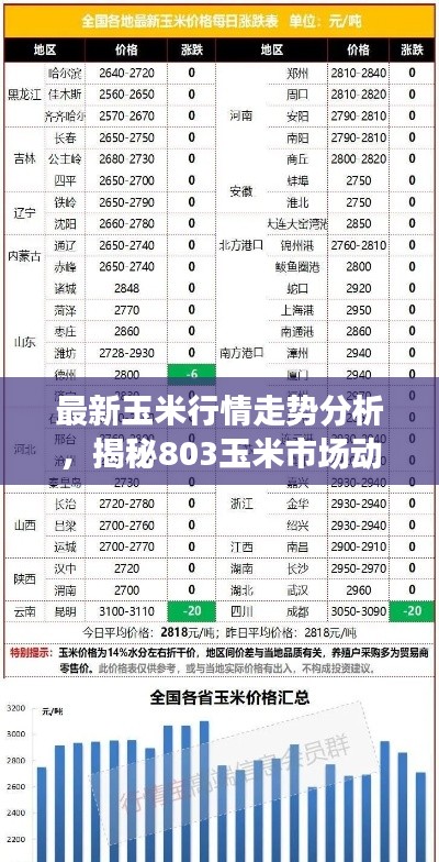 最新玉米行情走势分析，揭秘803玉米市场动向