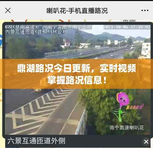 鼎湖路况今日更新,实时视频掌握路况信息!