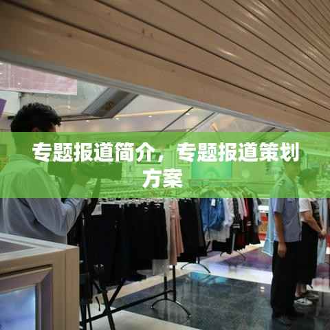 专题报道简介，专题报道策划方案 