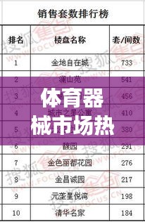 体育器械市场热销榜单TOP10,销量排名大揭秘!