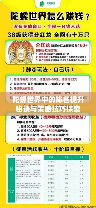 陀螺世界中的排名提升秘诀与策略技巧探索